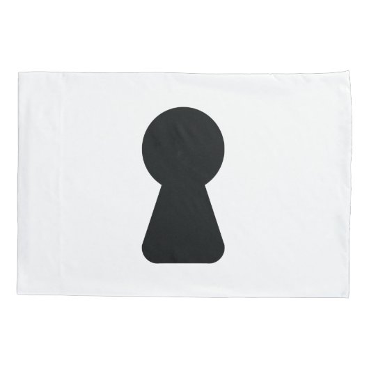 鍵穴 枕カバー (裏面-左)