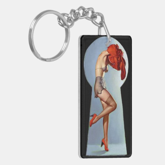 鍵穴Pin キーホルダー (正面左)