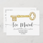 鍵素朴写真の移動のお知らせ 案内ポストカード (正面/裏面)