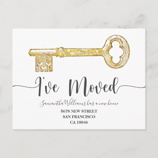 鍵素朴写真の移動のお知らせ 案内ポストカード (正面)