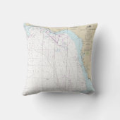 鍵西からミシシッピ川のグラフに航海の至る クッション (裏面)