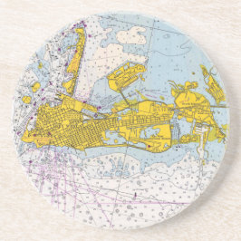 鍵西の航海の地図 コースター