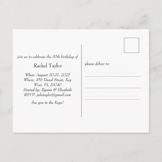 鍵西はがき ポストカード (裏面)