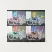 鍵西は色、鍵西の自転車 タペストリー (正面(横))