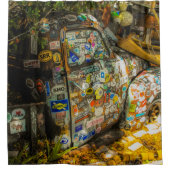 鍵西は、古いピックアップトラック芸術である シャワーカーテン (正面)