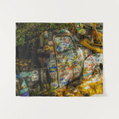 鍵西は、古いピックアップトラック芸術である タペストリー (正面(横))