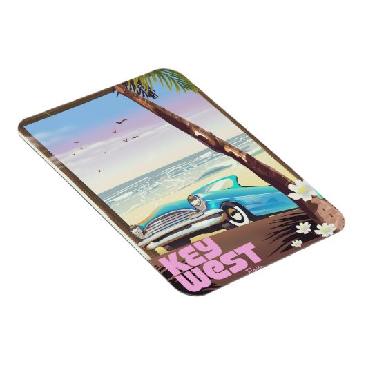 鍵西フロリダヴィンテージ旅行ポスター マグネット (右側)