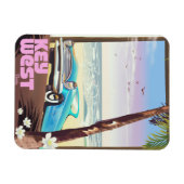 鍵西フロリダヴィンテージ旅行ポスター マグネット (横)