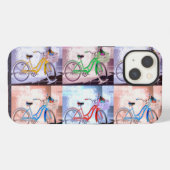 鍵西自転車パターン iPhoneケース (裏面横)