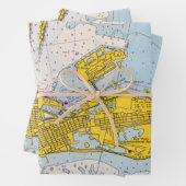 鍵西航海の図マップ ラッピングペーパーシート (インサイチュ)