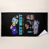 鍵西 ビーチタオル (正面)