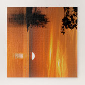 鍵西，フロリダの夕日，美しい写真 ジグソーパズル (横)