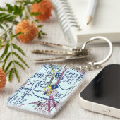 鍵西Int.空港図/タクシー図 キーホルダー (正面右)