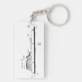 鍵西Int.空港図/タクシー図 キーホルダー (裏面)