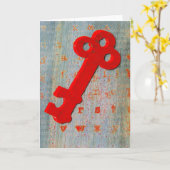 鍵2 カード (黄色い花)