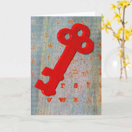 鍵2 カード (黄色い花)