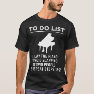 鍵&グリユーモアのあるン – To-Do Piano Tee for the Witt Tシャツ
