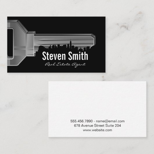 鍵&シティスケープ 名刺 (正面/裏面)