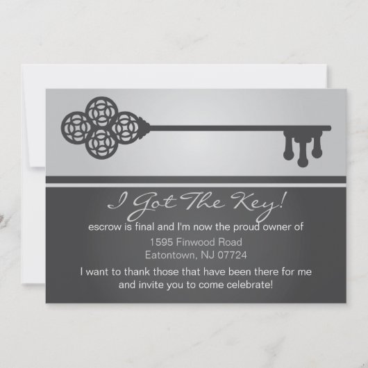 鍵 – ニューハウスアナウンス招待状 招待状 (正面)