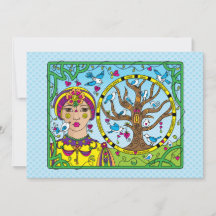 鍵_フラットカード7"x5"を持っている