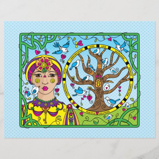 鍵_フラット紙シート11"x8.5"を保持 (正面)