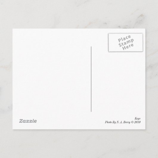 鍵 ポストカード (裏面)