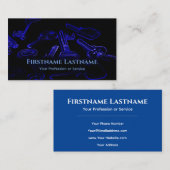 鍵・ロックとサポートにおける成功への鍵 名刺 (正面/裏面)