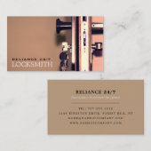 鍵、ロックスミス 名刺 (正面/裏面)
