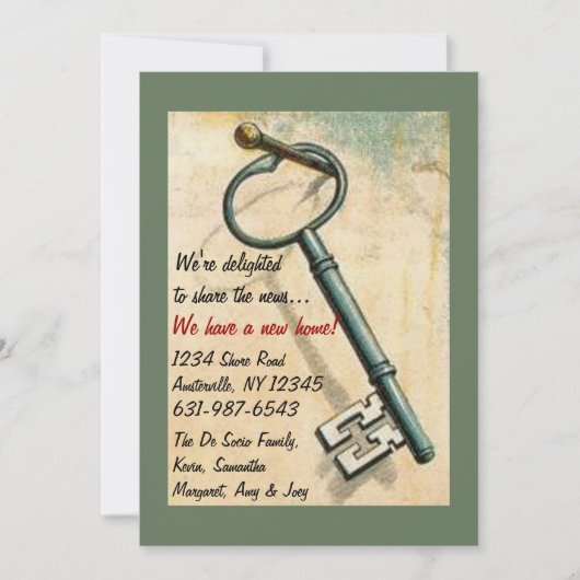 鍵-移動発表 案内状 (正面)