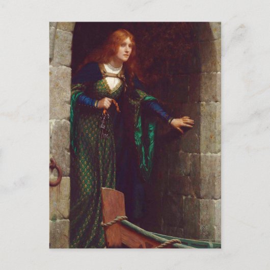 鍵、1909年エドモンド・ブレア・レイトン著 ポストカード (正面)