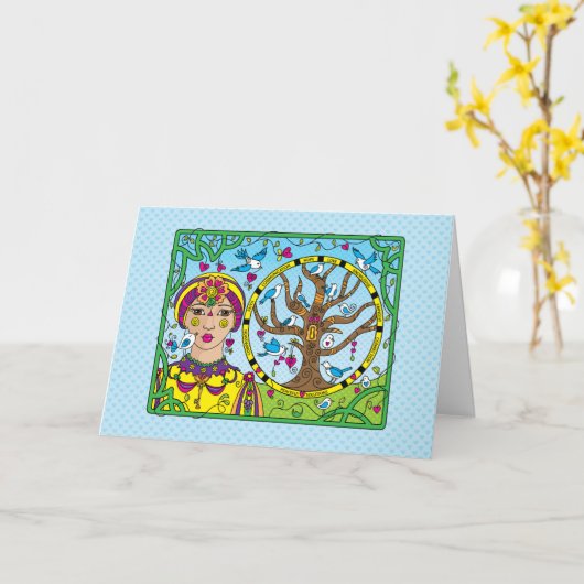 鍵_Greeting カード (黄色い花)