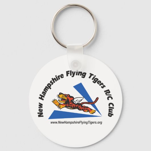 鍵fobsとNH Tigersのロ飛んでいるゴ キーホルダー (正面)