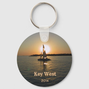 鍵West Sunset Keychain (カスタマイズ可能) キーホルダー