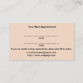 鍼アポイントメント名刺 予約カード (裏面)