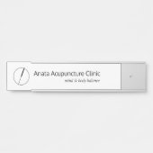 鍼治療の針のロゴドアサイン サインプレート (正面)