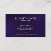 鍼治療の針路アート 名刺 (裏面)