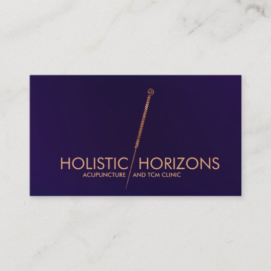 鍼治療の針路アート 名刺 (正面)