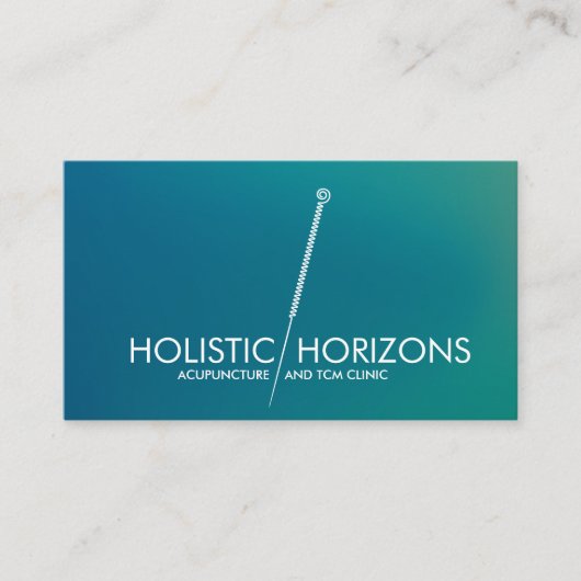 鍼治療の針路アート 名刺 (正面)