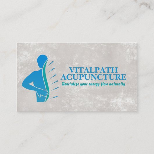 鍼治療の針 | 東洋医学 名刺 (正面)