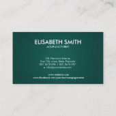 鍼治療の針 – 陰陽 名刺 (裏面)