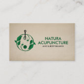 鍼治療の針 – 陰陽 名刺 (正面)