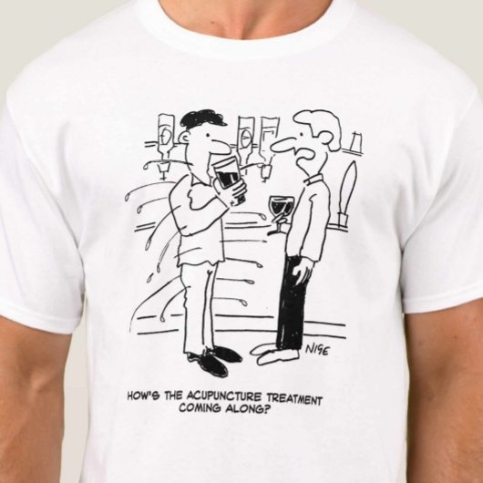 鍼治療の風刺漫画 Tシャツ