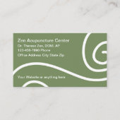 鍼治療アポイントメント医療用名刺 名刺 (正面)