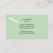 鍼治療トリートメント名刺テンプレート 名刺 (裏面)