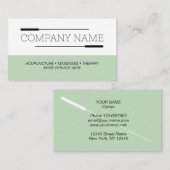 鍼治療トリートメント名刺テンプレート 名刺 (正面/裏面)