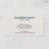 鍼治療ニードルツリー – カラフル 名刺 (裏面)