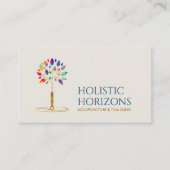 鍼治療ニードルツリー – カラフル 名刺 (正面)