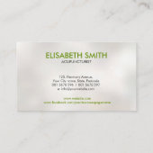 鍼治療ニードルバタフライ 名刺 (裏面)