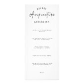 鍼治療前トリートメントのチェックリストとアフターケア ラックカード (正面)