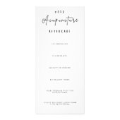 鍼治療前トリートメントのチェックリストとアフターケア ラックカード (裏面)